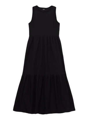 Essendi - Vestido Feminino em Ribana Preto - ESSENDI