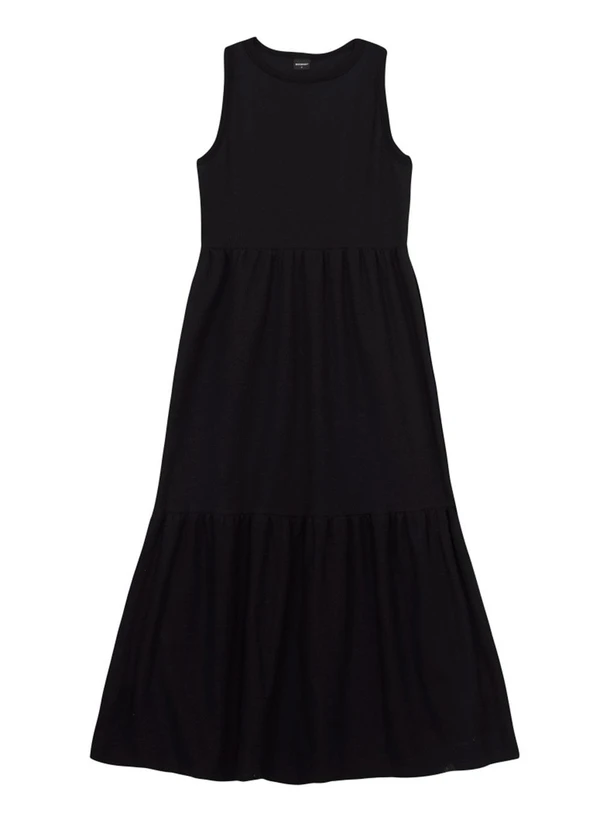 Essendi - Vestido Feminino em Ribana Preto 2