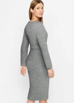 bonprix - Vestido Mescla Escuro em Malha de Lanzinha - BONPRIX