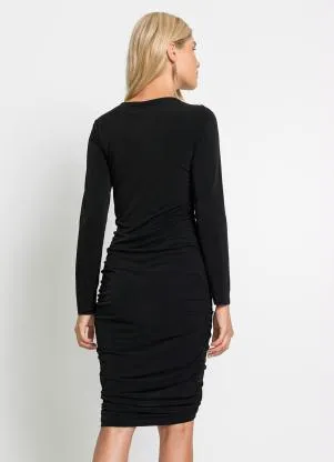 bonprix - Vestido Preto em Malha de Viscose - BONPRIX