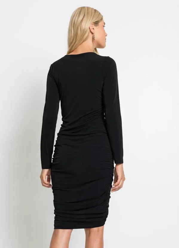 bonprix - Vestido Preto em Malha de Viscose 2