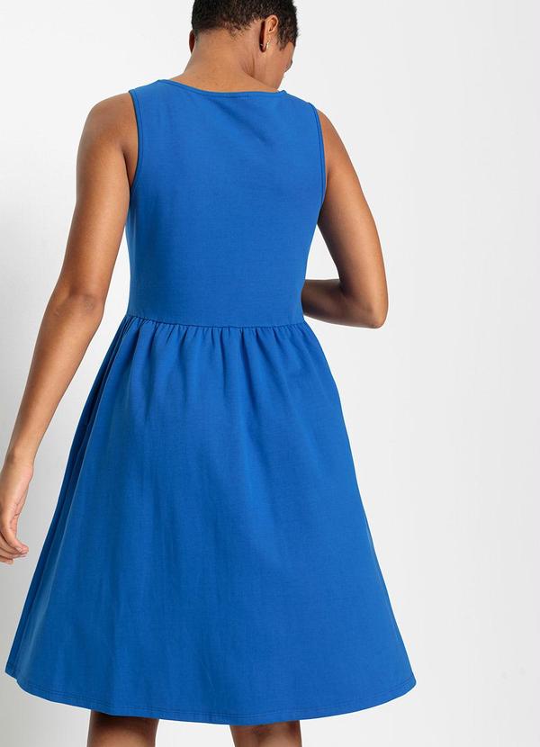 bonprix - Vestido Azul Royal em Malha de Algodão 2