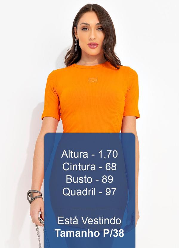 Colcci Jeans - Vestido Canelado Cj Laranja 5