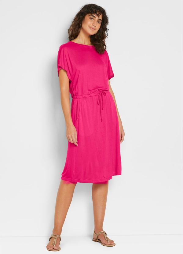 Outlet - Vestido com Amarração Pink 4