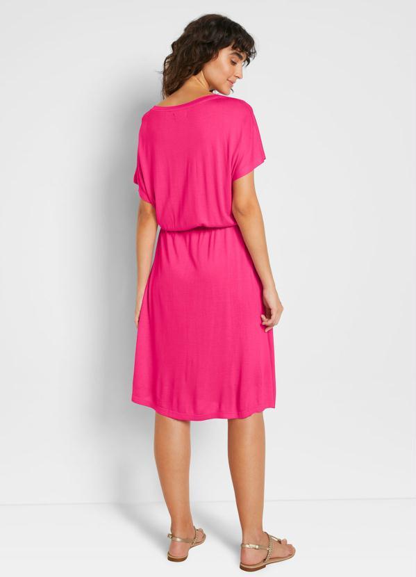 Outlet - Vestido com Amarração Pink 3