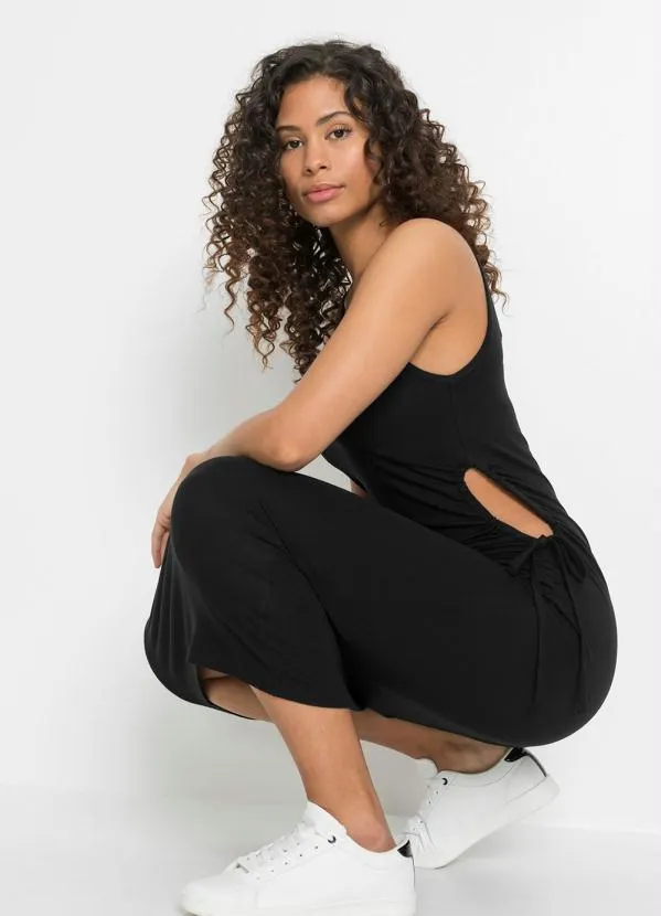 Queima Estoque - Vestido com Recorte Vazado na Lateral Preto 2