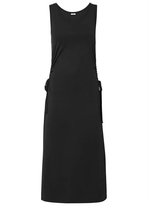 Queima Estoque - Vestido com Recorte Vazado na Lateral Preto 1