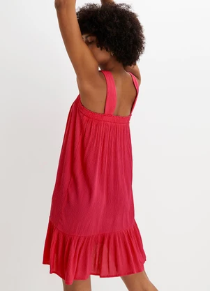 bonprix - Vestido Coral em Tecido Air Flow - BONPRIX