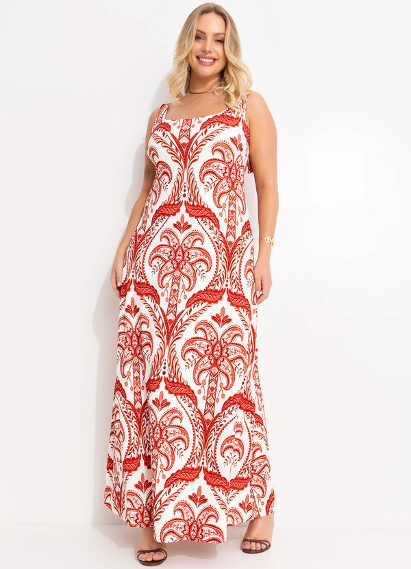 Farm - Vestido Cropped Camafeu Tropical Vermelho 4