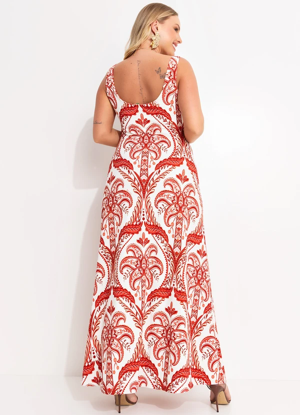 Farm - Vestido Cropped Camafeu Tropical Vermelho 3