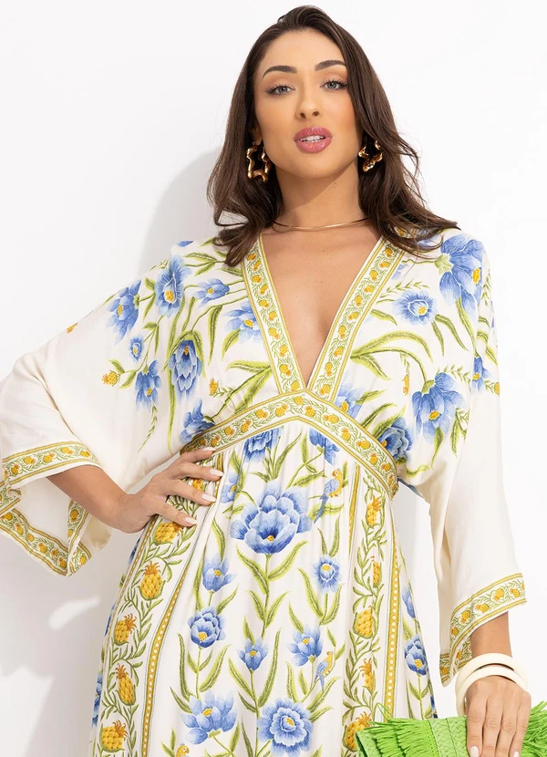 Farm - Vestido Cropped Manga Puglia Off White 3