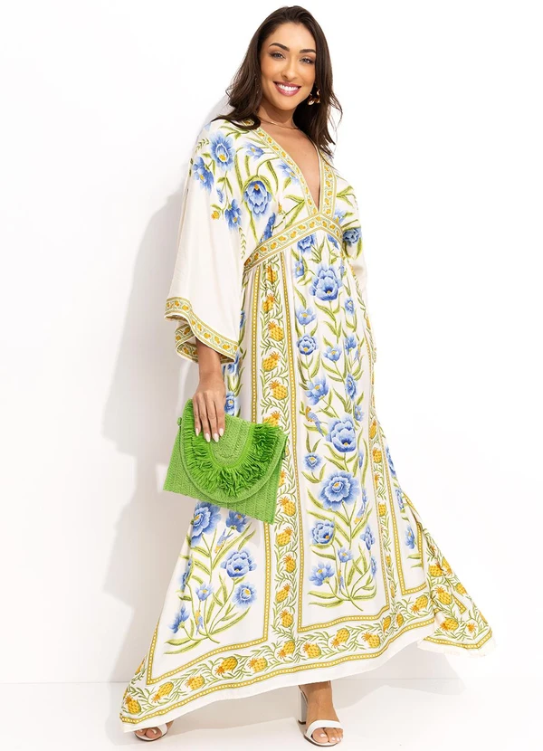 Farm - Vestido Cropped Manga Puglia Off White 4