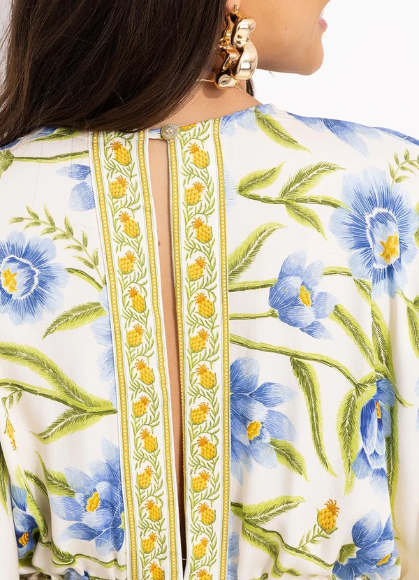 Farm - Vestido Cropped Manga Puglia Off White 6