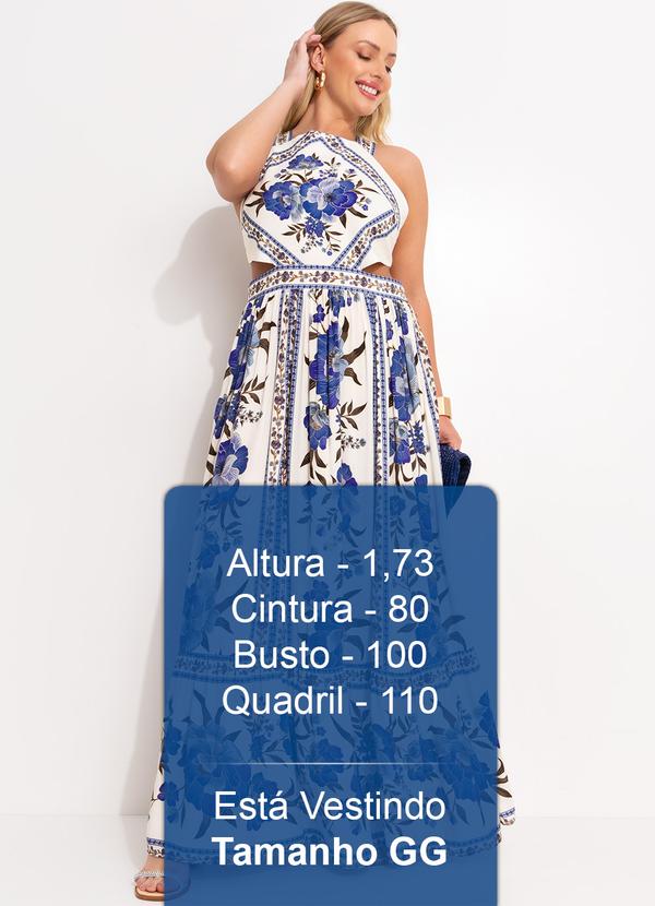 Farm - Vestido Cropped Manu Azul 11