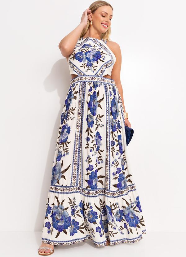 Farm - Vestido Cropped Manu Azul 7