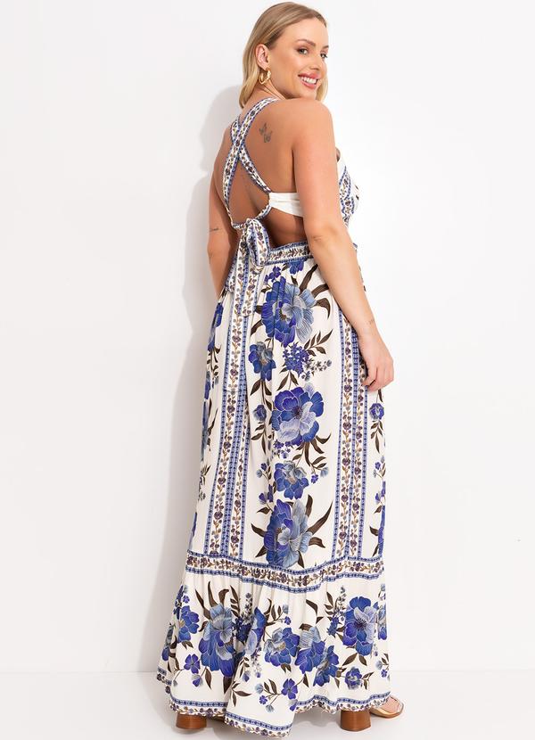 Farm - Vestido Cropped Manu Azul 8