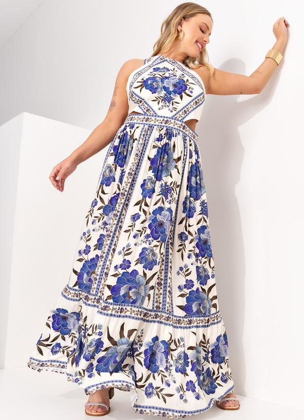 Farm - Vestido Cropped Manu Azul 9