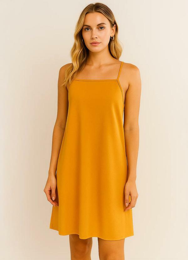 E-blossom - Vestido de Alças Amarelo