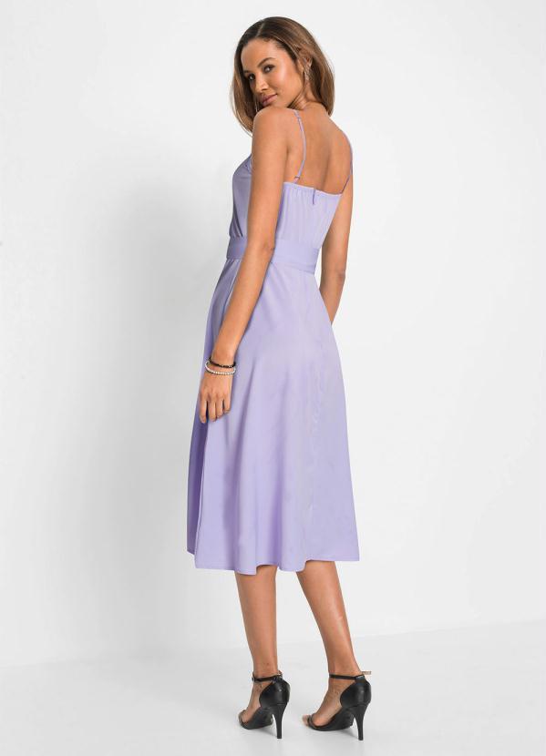 Outlet - Vestido de Alcinha com Amarração Lilás 5