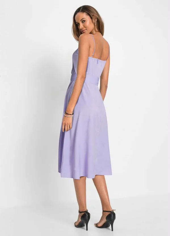 Queima Estoque - Vestido de Alcinha com Amarração Lilás 2