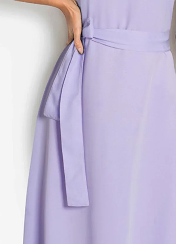 Queima Estoque - Vestido de Alcinha com Amarração Lilás 3