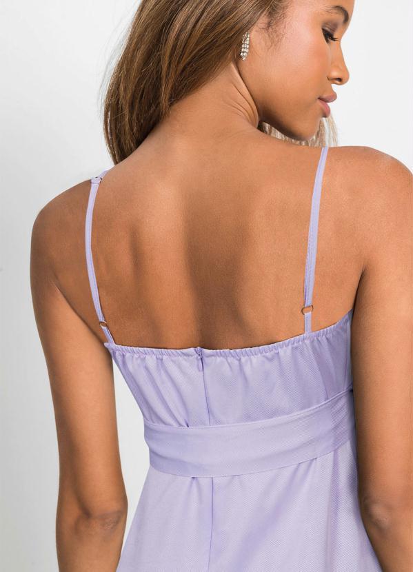 Outlet - Vestido de Alcinha com Amarração Lilás 3