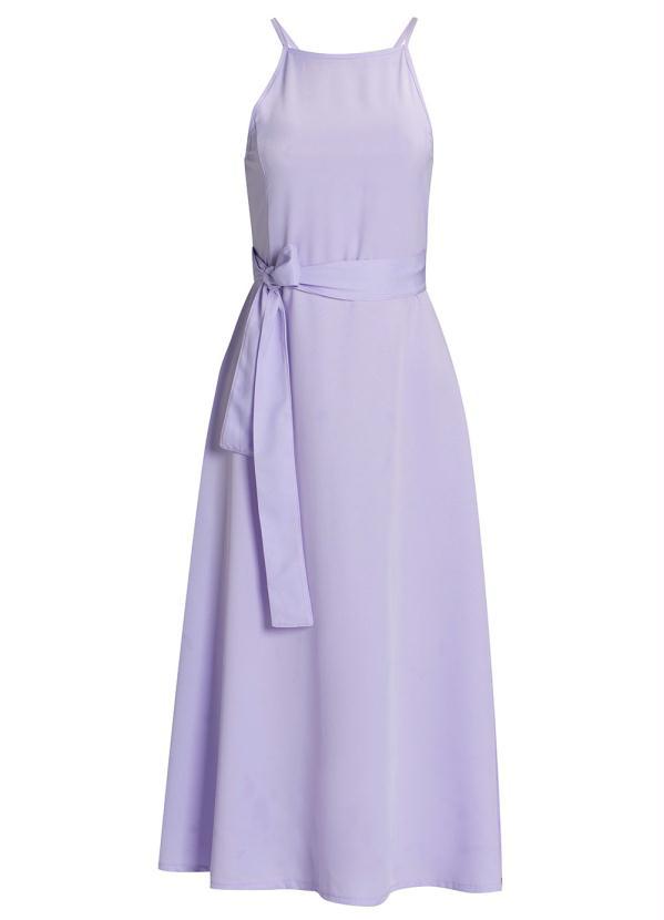 Outlet - Vestido de Alcinha com Amarração Lilás 2