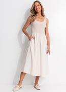 Vestido Natural em Linho
