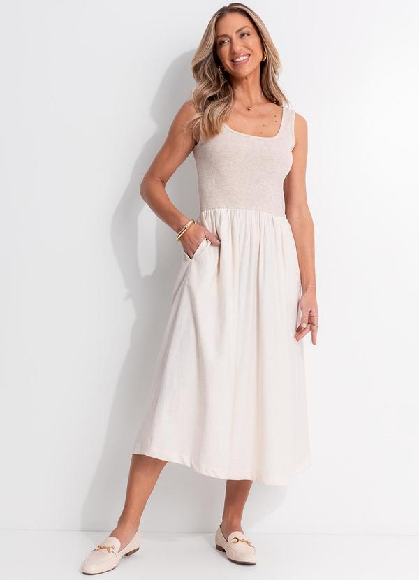 Vestido (Natural) em Linho