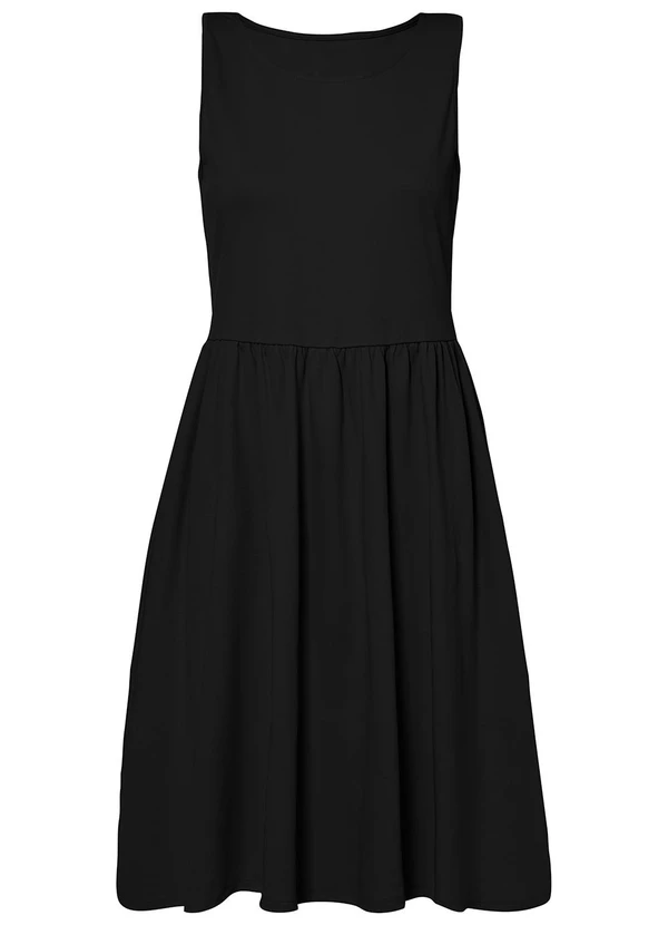 bonprix - Vestido Preto em Malha de Algodão 4