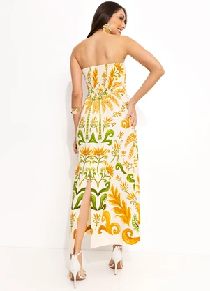 Farm - Vestido sem Manga Milani Amarelo - FARM