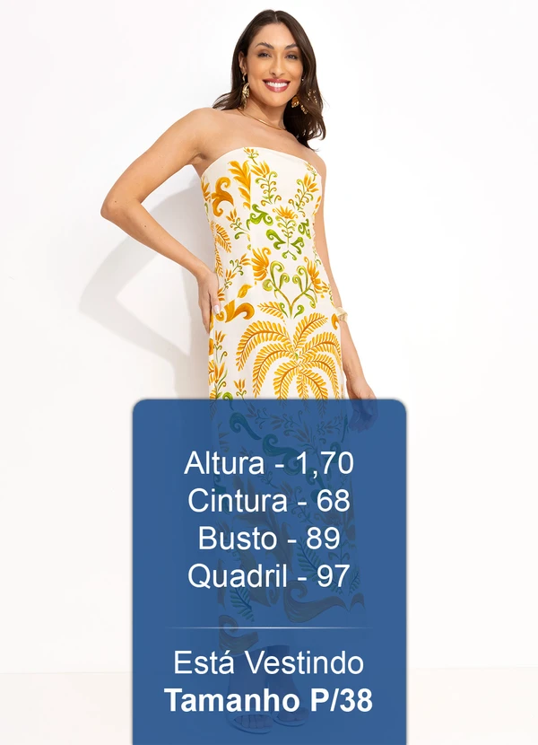 Farm - Vestido sem Manga Milani Amarelo 5