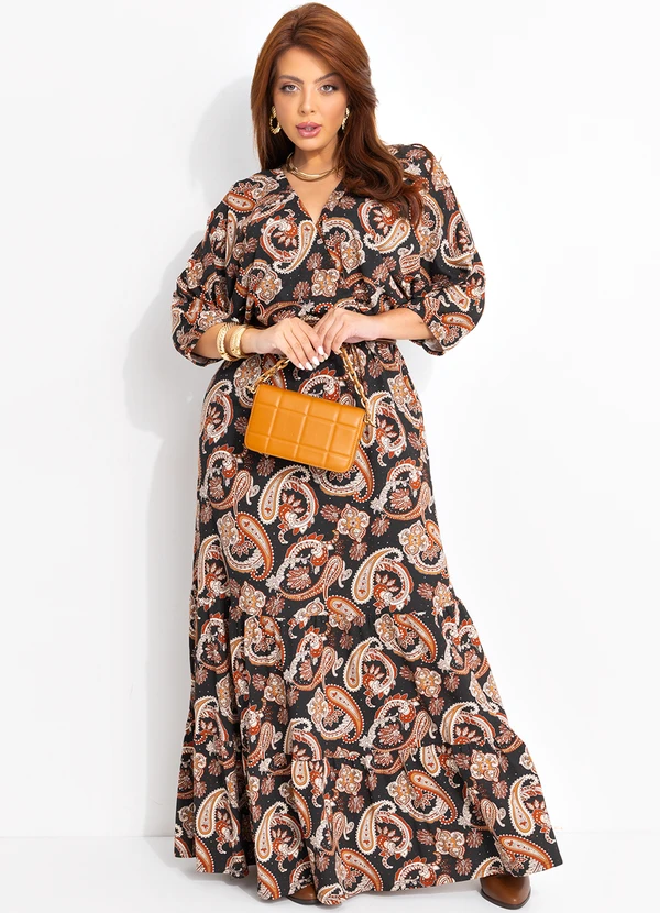 Quintess - Vestido Cashmere em Malha de Viscose 11