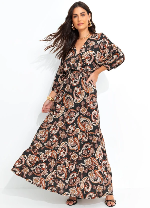 Quintess - Vestido Cashmere em Malha de Viscose 5