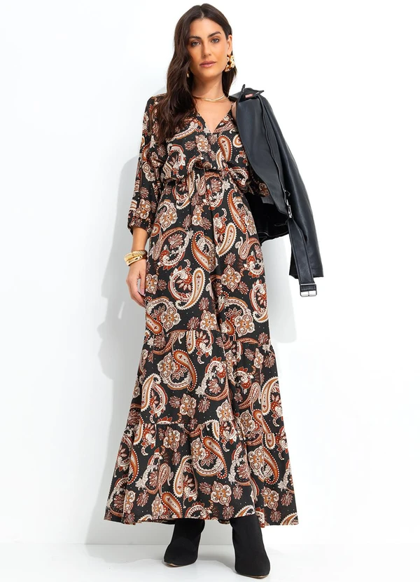 Quintess - Vestido Cashmere em Malha de Viscose 6