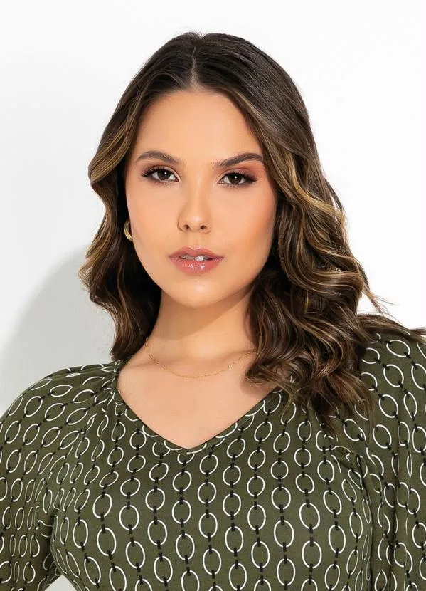 Rovitex - Vestido Correntes Verde com Cinto Rovitex 3