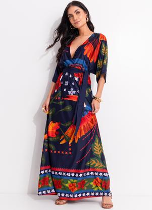 Vestido (Encanto Tropical) em Malha Fria