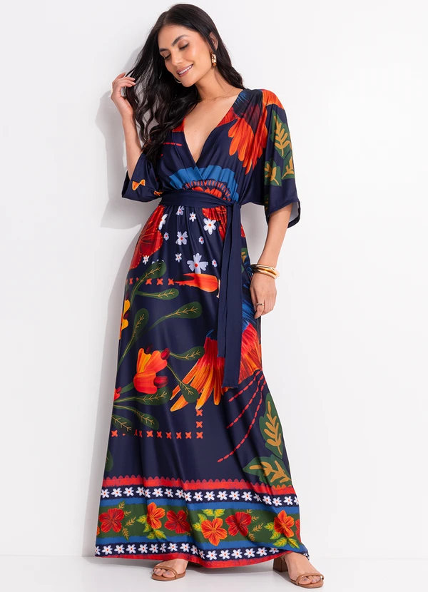 Quintess - Vestido Encanto Tropical em Malha Fria 5