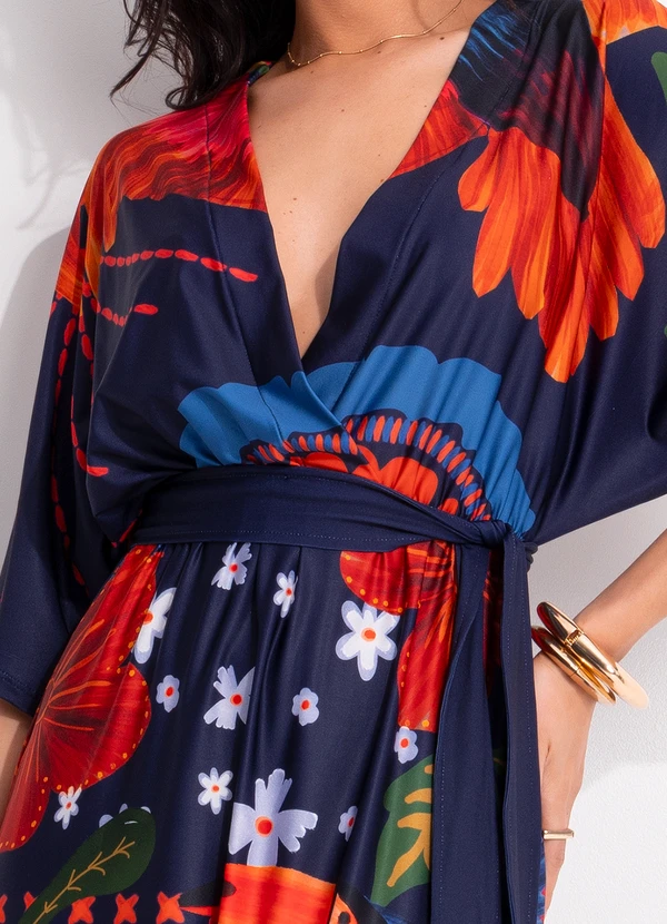 Quintess - Vestido Encanto Tropical em Malha Fria 7