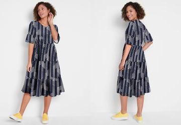 Vestido �tnica em Malha de Viscose