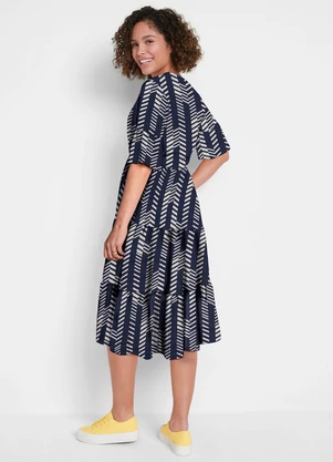 bonprix - Vestido Étnica em Malha de Viscose - BONPRIX