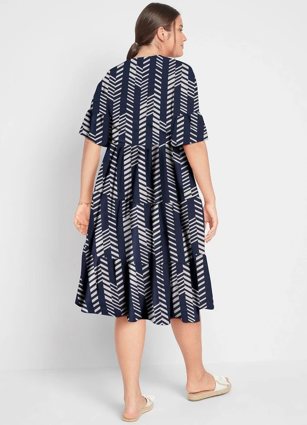 bonprix - Vestido Étnica em Malha de Viscose 4