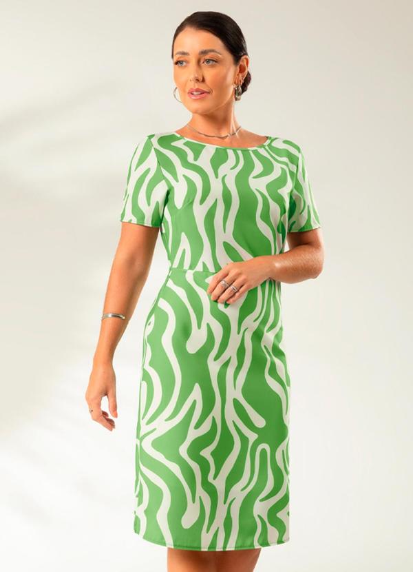 Cativa - Vestido Feminino com Estampa Verde