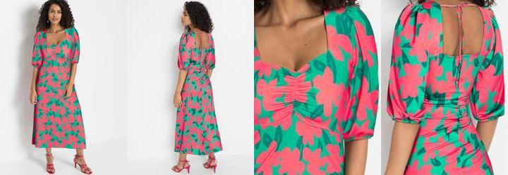 Vestido Floral Grande em Malha Fria