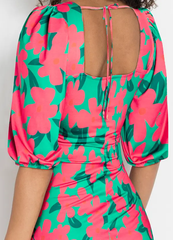 bonprix - Vestido Floral Grande em Malha Fria 4