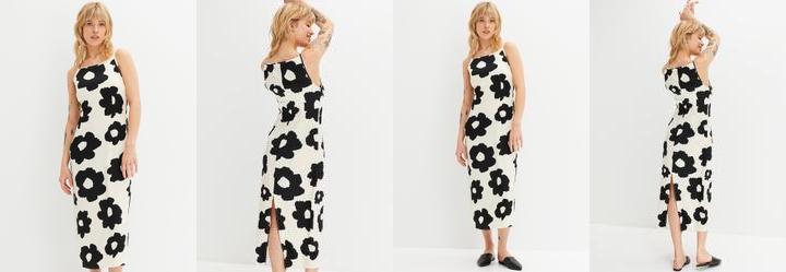 Vestido Floral Margarida em Neoprene