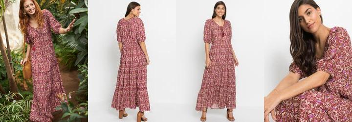 Vestido Geomtrico tnico em Malha Fria