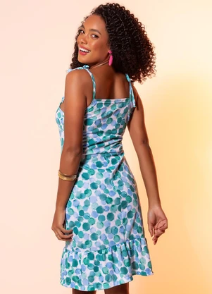 Moda Pop - Vestido Poá Aquarelado em Malha - MODA POP