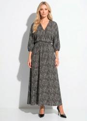 Vestido Po� Ondulado em Malha de Viscose