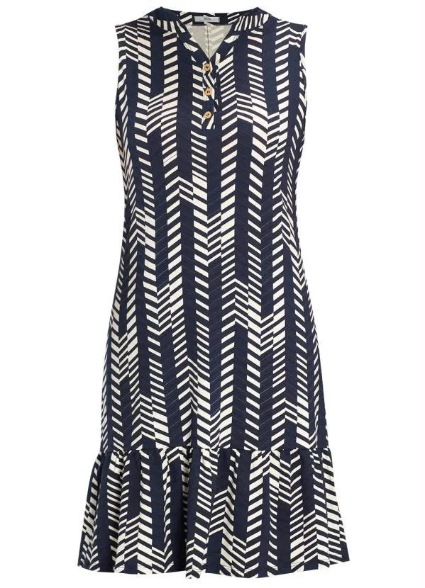 bonprix - Vestido Regata Estampado Azul e Branco 5